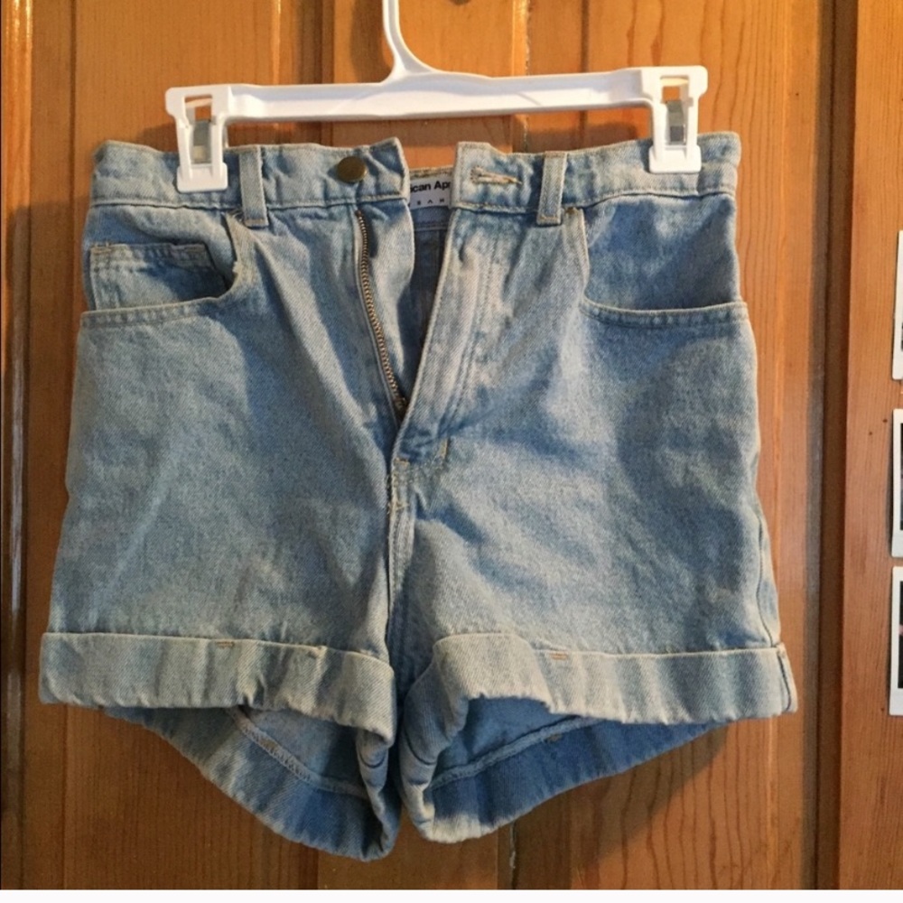 american apparel high waisted shorts
